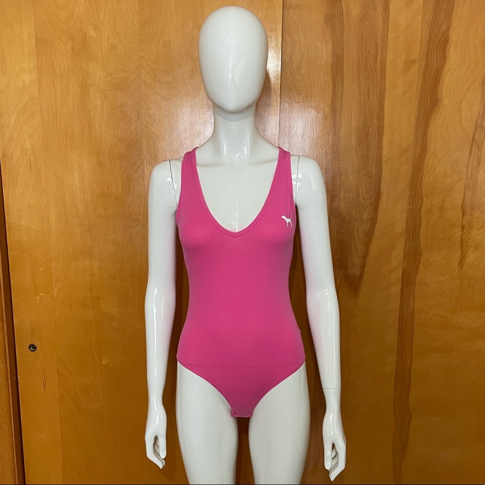 Rare Victoria’s Secret Pink 2017 Set Bodysuit XS & Shorts Small Gray - Picture 4 of 13